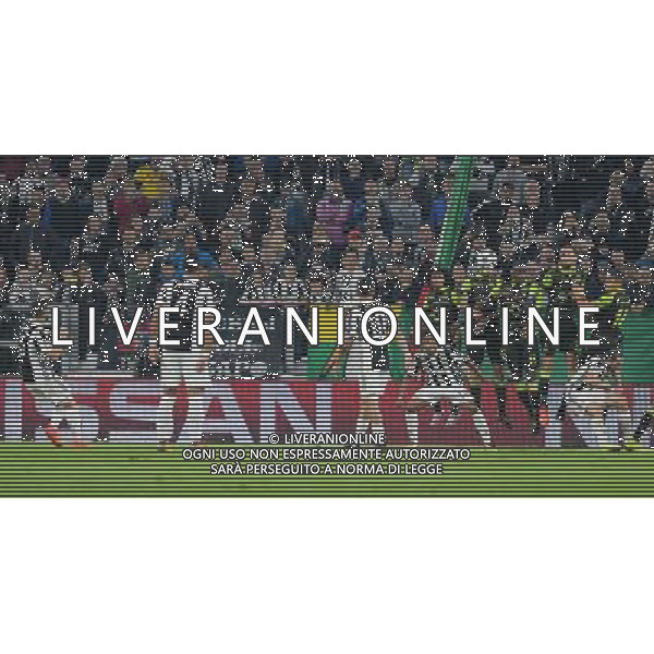 UEFA Champions League 2017/2018 Gruppo D Torino - 18.10.2017 Juventus-Sporting Lisbona Nella Foto: il gol di miralem pjanic del 1-1 /Ph.Vitez-Ag. Aldo Liverani