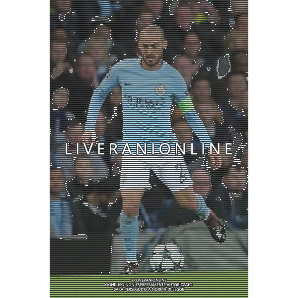 MANCHESTER CITY NAPOLI 17-10-2017 CHAMPIONS LEAGUE NELLA FOTO: DAVID SILVA FOTO MOSCA-AG.LIVERANI