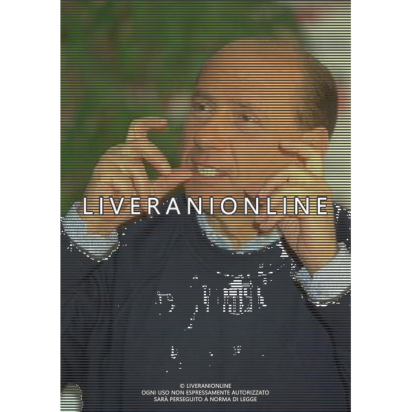 MILANELLO-01-03-1997 INTERVISTA CON I GIORNALISTI A SILVIO BERLUSCONI NELLA FOTO SILVIO BERLUSCONI AG ALDO LIVERANI SAS