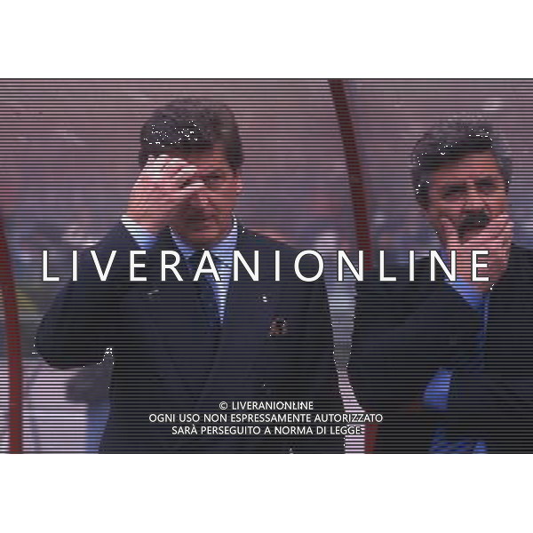1996 RETROSPETTIVA ROY HODGSON ALLENATORE INTER NELLA FOTO ROY HODGSON CON ARDEMAGNI GIOVANNI AG ALDO LIVERANI SAS