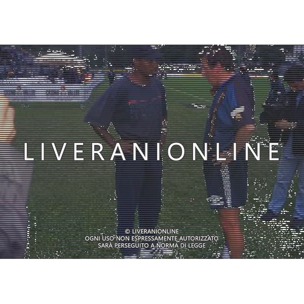 1996 RETROSPETTIVA ROY HODGSON ALLENATORE INTER NELLA FOTO ROY HODGSON CON PAUL INCE AG ALDO LIVERANI SAS