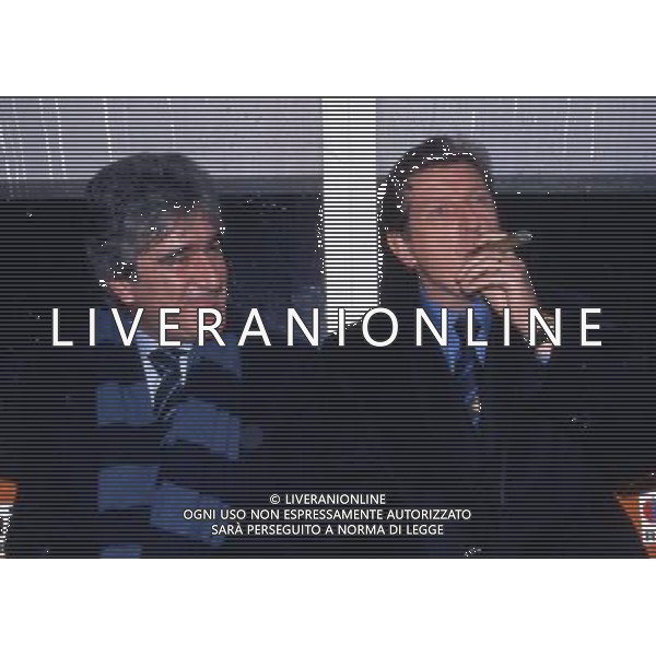 1996 RETROSPETTIVA ROY HODGSON ALLENATORE INTER NELLA FOTO ROY HODGSON CON NATALINO CURZOLA MORATTI AG ALDO LIVERANI SAS