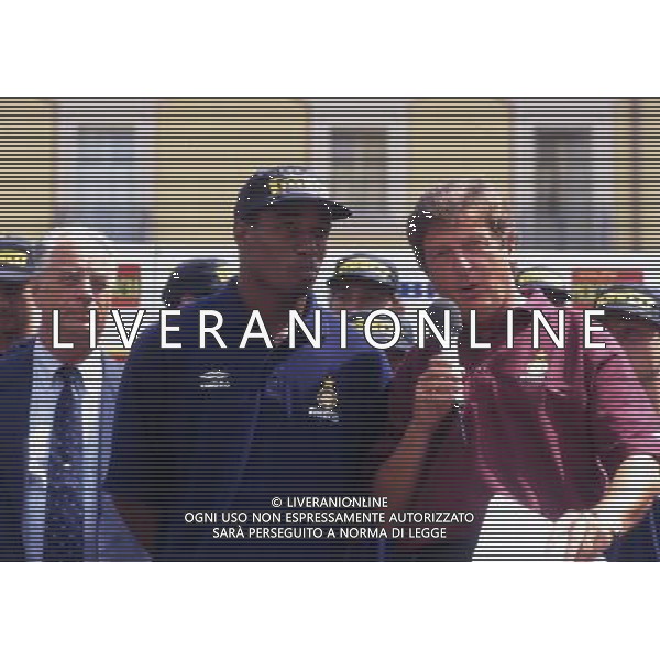 1996 RETROSPETTIVA ROY HODGSON ALLENATORE INTER NELLA FOTO ROY HODGSON CON PAUL INCE AG ALDO LIVERANI SAS