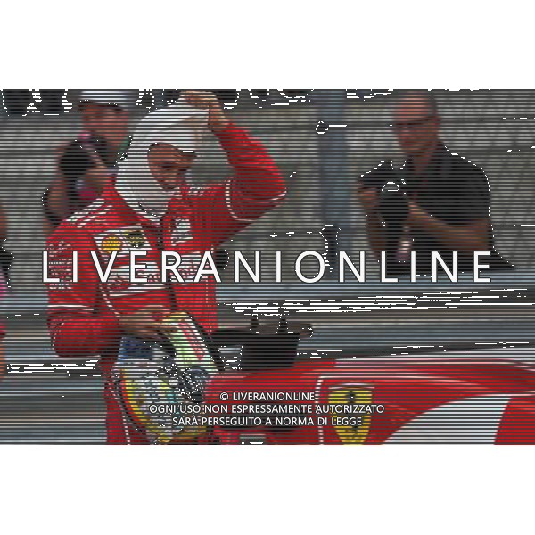 Sebastian Vettel (GER) Ferrari SF70H in qualifying parc ferme. 21.10.2017. Formula 1 World Championship, Rd 17, United States Grand Prix, Austin, Texas, USA, Qualifying Day. AG ALDO LIVERANI SAS ONLY ITALY