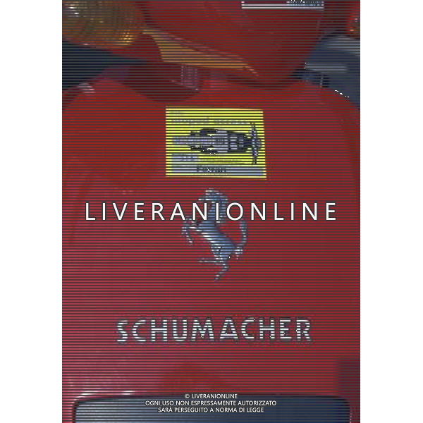 04-09-1997 GP MONZA F1 NELLA FOTO MOTO DI MICHAEL SCHUMACHER PARTICOLARE AG ALDO LIVERANI SAS