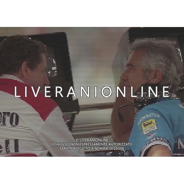 05-09-1997 GP MONZA F1 NELLA FOTO JEAN TODT E FLAVIO BRIATORE AG ALDO LIVERANI SAS