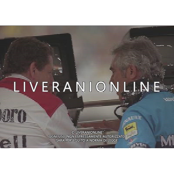 05-09-1997 GP MONZA F1 NELLA FOTO JEAN TODT E FLAVIO BRIATORE AG ALDO LIVERANI SAS