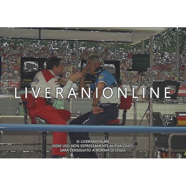 05-09-1997 GP MONZA F1 NELLA FOTO JEAN TODT E FLAVIO BRIATORE AG ALDO LIVERANI SAS