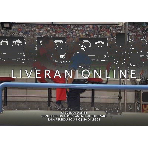 05-09-1997 GP MONZA F1 NELLA FOTO JEAN TODT E FLAVIO BRIATORE AG ALDO LIVERANI SAS