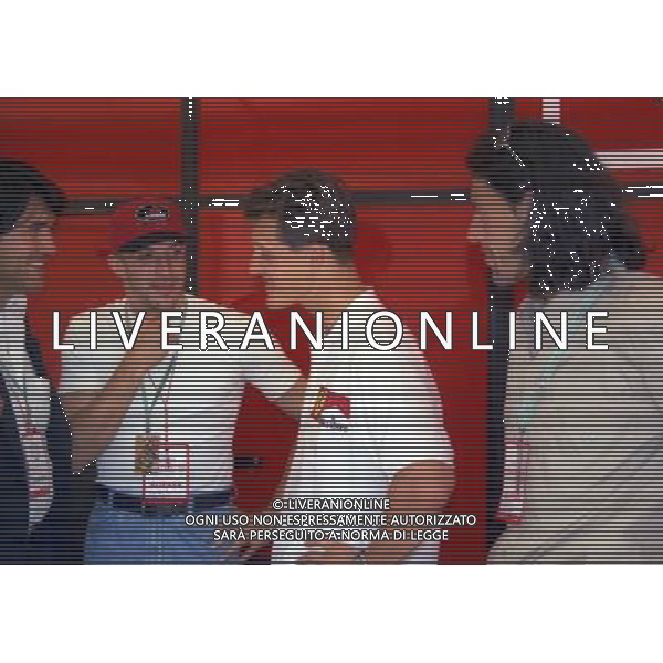 06-09-1997 GP MONZA F1 NELLA FOTO ANDREA D\'AMICO ALESSANDRO DEL PIERO MICHAEL SCHUMACHER E MORENO TORRICELLI AG ALDO LIVERANI SAS