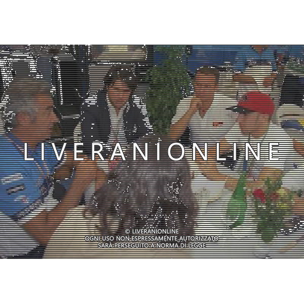 06-09-1997 GP MONZA F1 NELLA FOTO FLAVIO BRIATORE E ALESSANDRO DEL PIERO AG ALDO LIVERANI SAS