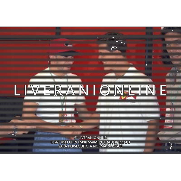 06-09-1997 GP MONZA F1 NELLA FOTO MICHAEL SCHUMACHER CON ALESSANDRO DEL PIERO E MORENO TORRICELLI AG ALDO LIVERANI SAS