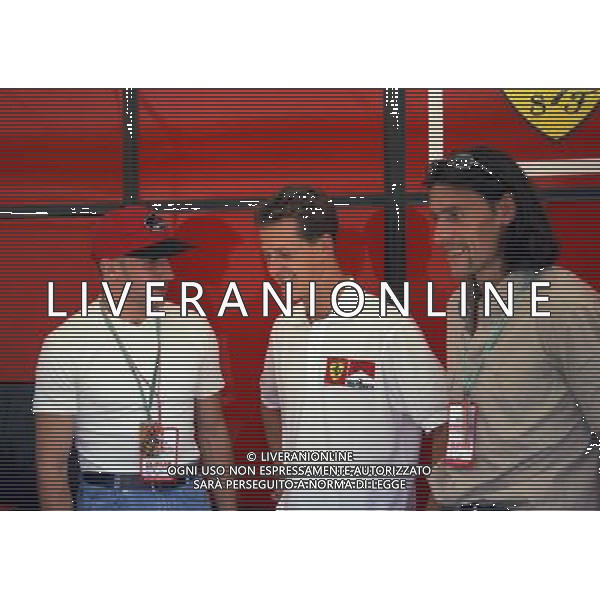 06-09-1997 GP MONZA F1 NELLA FOTO MICHAEL SCHUMACHER CON ALESSANDRO DEL PIERO E MORENO TORRICELLI AG ALDO LIVERANI SAS