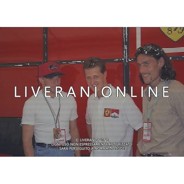 06-09-1997 GP MONZA F1 NELLA FOTO MICHAEL SCHUMACHER CON ALESSANDRO DEL PIERO E MORENO TORRICELLI AG ALDO LIVERANI SAS