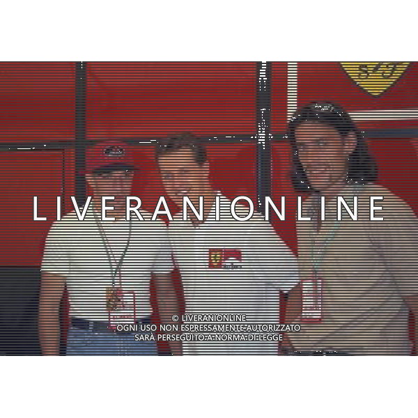 06-09-1997 GP MONZA F1 NELLA FOTO MICHAEL SCHUMACHER CON ALESSANDRO DEL PIERO E MORENO TORRICELLI AG ALDO LIVERANI SAS