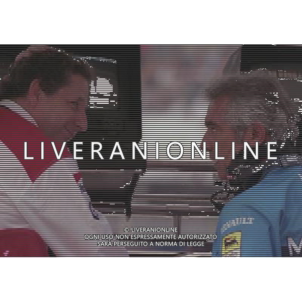 06-09-1997 GP MONZA F1 NELLA FOTO JEAN TODT E FLAVIO BRIATORE AG ALDO LIVERANI SAS