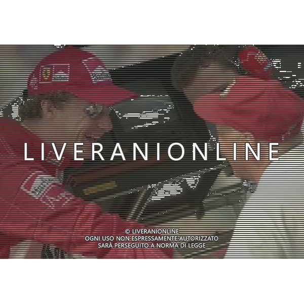 06-09-1997 GP MONZA F1 NELLA FOTO NIKI LAUDA CON EDDIE IRVINE AG ALDO LIVERANI SAS