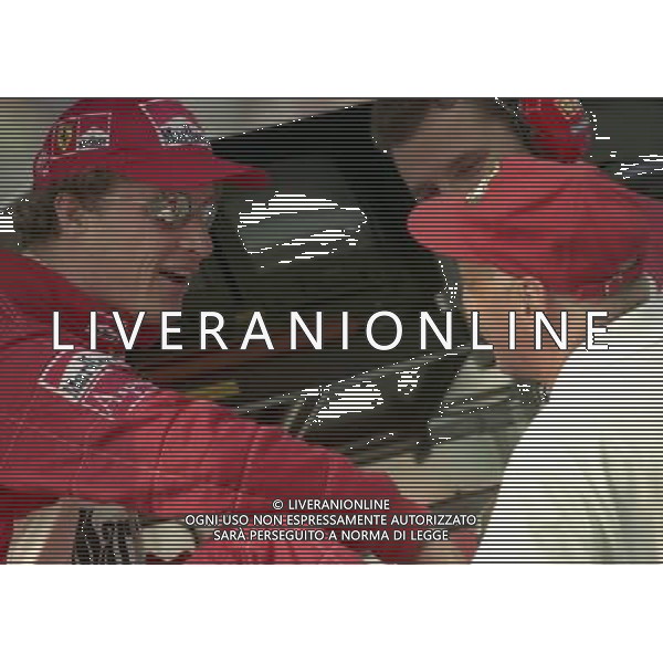 06-09-1997 GP MONZA F1 NELLA FOTO NIKI LAUDA CON EDDIE IRVINE AG ALDO LIVERANI SAS