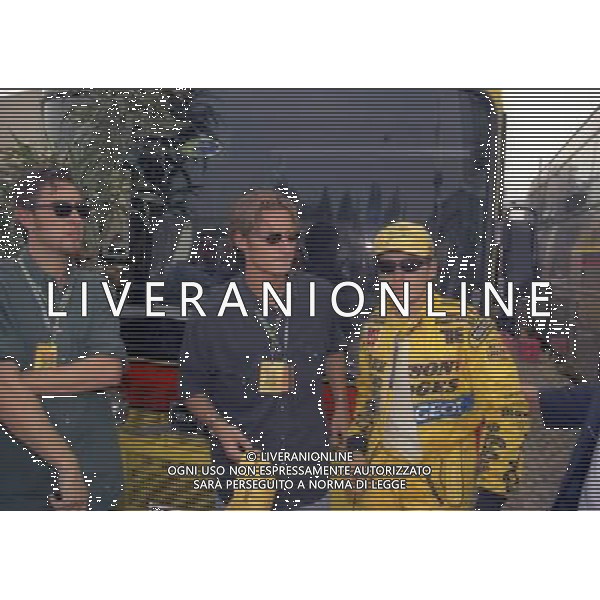 07-09 1997 GP MONZA F1 NELLA FOTO FRANCESCO TOTTI E GIANCARLO FISICHELLA AG ALDO LIVERANI SAS