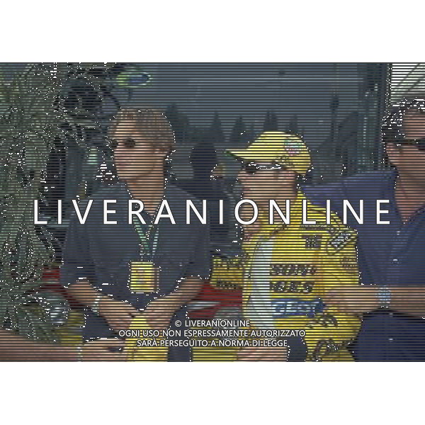 07-09 1997 GP MONZA F1 NELLA FOTO FRANCESCO TOTTI E GIANCARLO FISICHELLA AG ALDO LIVERANI SAS
