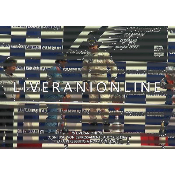 07-09 1997 GP MONZA F1â€¨NELLA FOTO David Coulthard, seguito da Jean Alesi e Heinz-Harald Frentzenâ€¨AG ALDO LIVERANI SASâ€¨