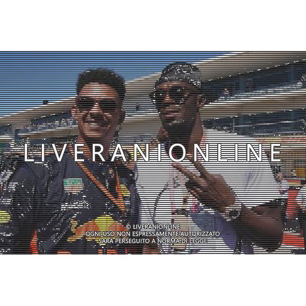 Usain Bolt (JAM) Athlete on the grid. 22.10.2017. Formula 1 World Championship, Rd 17, United States Grand Prix, Austin, Texas, USA, Race Day. / AGENZIA ALDO LIVERANI SAS - ITALY ONLY EDITORIAL USE ONLY