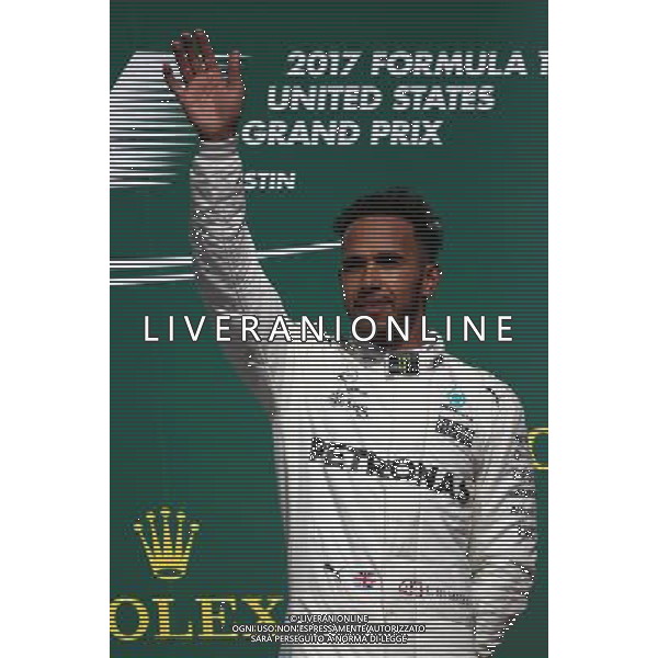 Lewis Hamilton (GBR) Mercedes AMG F1 22.10.2017. Formula 1 World Championship, Rd 17, United States Grand Prix, Austin, Texas, USA, Race Day. / AGENZIA ALDO LIVERANI SAS - ITALY ONLY EDITORIAL USE ONLY