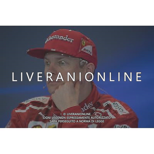 Kimi Raikkonen (FIN) Ferrari in the FIA Press Conference. 22.10.2017. Formula 1 World Championship, Rd 17, United States Grand Prix, Austin, Texas, USA, Race Day. / AGENZIA ALDO LIVERANI SAS - ITALY ONLY EDITORIAL USE ONLY