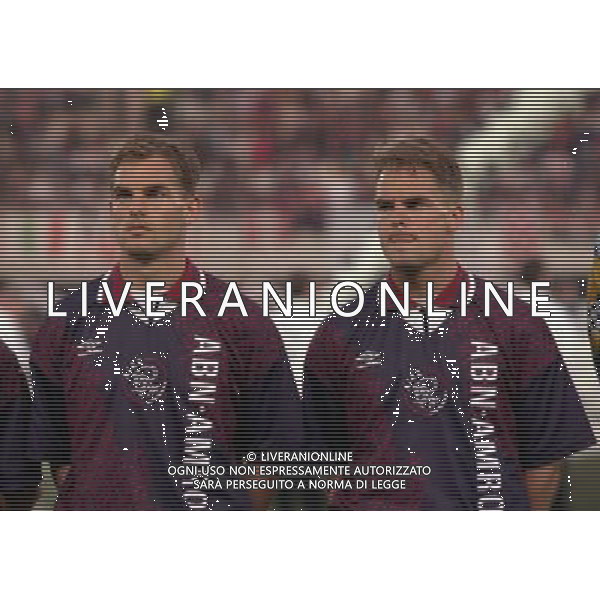 24-05-1995 VIENNA FINALE DI CHAMPIONS LEAGUE MILAN AJAX 0-1 NELLA FOTO GEMELLI FRANK E ROLAND DE BOER AG ALDO LIVERANI SAS