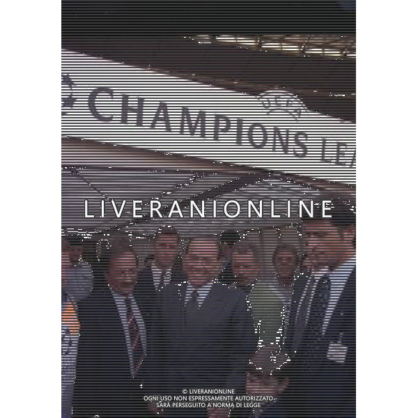 24-05-1995 VIENNA FINALE DI CHAMPIONS LEAGUE MILAN AJAX 0-1 NELLA FOTO SILVIO BERLUSCONI AG ALDO LIVERANI SAS