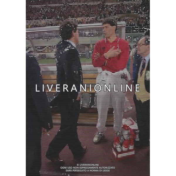 24-05-1995 VIENNA FINALE DI CHAMPIONS LEAGUE MILAN AJAX 0-1 NELLA FOTO FABIO CAPELLO E MARCO VAN BASTEN AG ALDO LIVERANI SAS