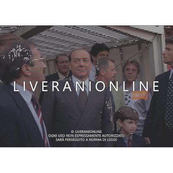 24-05-1995 VIENNA FINALE DI CHAMPIONS LEAGUE MILAN AJAX 0-1 NELLA FOTO SILVIO BERLUSCONI AG ALDO LIVERANI SAS