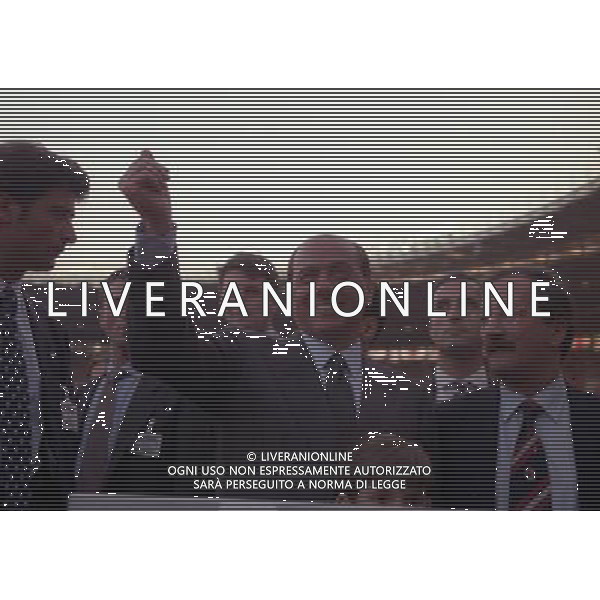 24-05-1995 VIENNA FINALE DI CHAMPIONS LEAGUE MILAN AJAX 0-1 NELLA FOTO SILVIO BERLUSCONI AG ALDO LIVERANI SAS