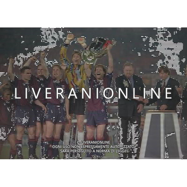 24-05-1995 VIENNA FINALE DI CHAMPIONS LEAGUE MILAN AJAX 0-1 NELLA FOTO I GIOCATORI DELL\'AJAX CON LA COPPA DEI CAMPIONI AG ALDO LIVERANI SAS