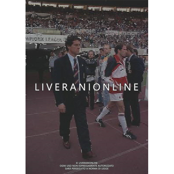 24-05-1995 VIENNA FINALE DI CHAMPIONS LEAGUE MILAN AJAX 0-1 NELLA FOTO FABIO CAPELLO AG ALDO LIVERANI SAS