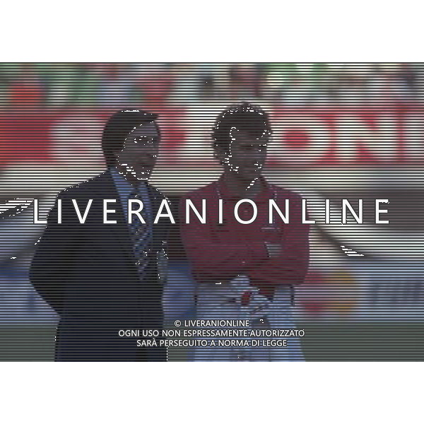 24-05-1995 VIENNA FINALE DI CHAMPIONS LEAGUE MILAN AJAX 0-1 NELLA FOTO ARIEDO BRAIDA E DEJAN SAVICEVIC AG ALDO LIVERANI SAS