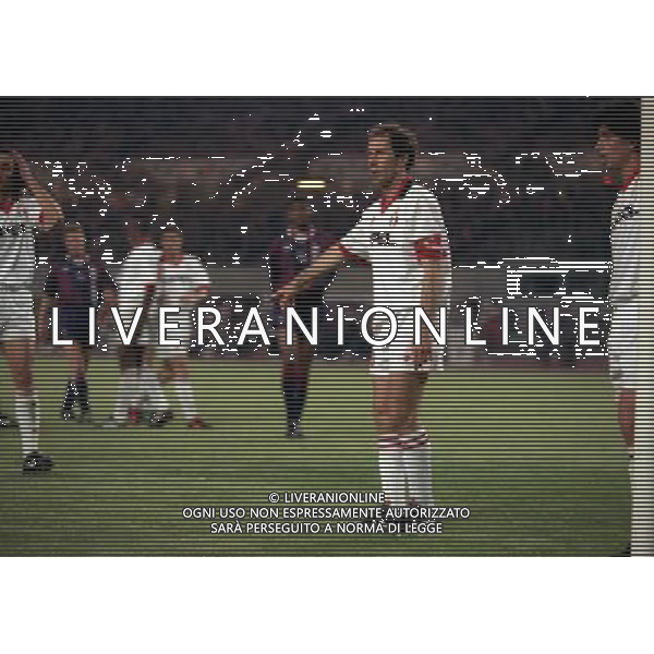 24-05-1995 VIENNA FINALE DI CHAMPIONS LEAGUE MILAN AJAX 0-1 NELLA FOTO FRANCO BARESI AG ALDO LIVERANI SAS