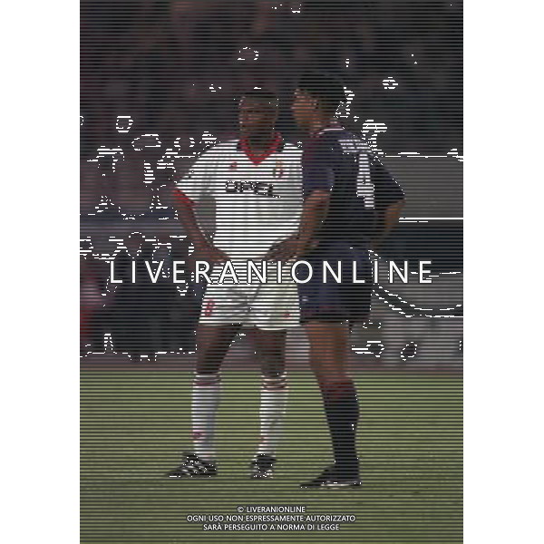 24-05-1995 VIENNA FINALE DI CHAMPIONS LEAGUE MILAN AJAX 0-1 NELLA FOTO MARCEL DESAILLY E FRANK RIJKAARD AG ALDO LIVERANI SAS