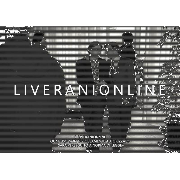 1993-1994 PRESENTAZIONE DEL NUOVO ALLENATO DELL\'INTER GIAMPIERO MARINI NELLA FOTO GIAMPIERO MARINI E THOMAS VILLA AG ALDO LIVERANI SAS