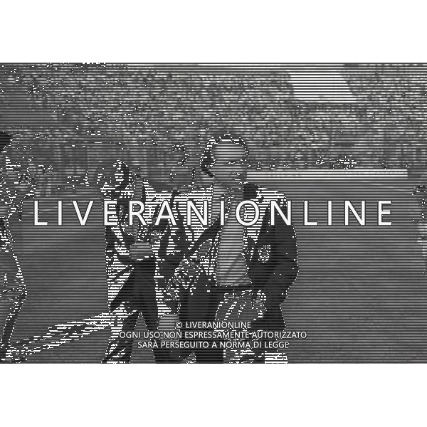 1993-1994 RETROSPETTIVA GIAMPIRO MARINI ALLENATORE INTER NELLA FOTO GIAMPIERO MARINI CON CAMILLO CEDRATI AG ALDO LIVERANI SAS