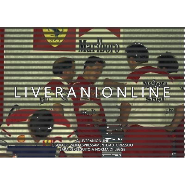 26-08-1997 PROVE GP MONZA F1 NELLA FOTO MICHAEL SCHUMACHER AG ALDO LIVERANI SAS