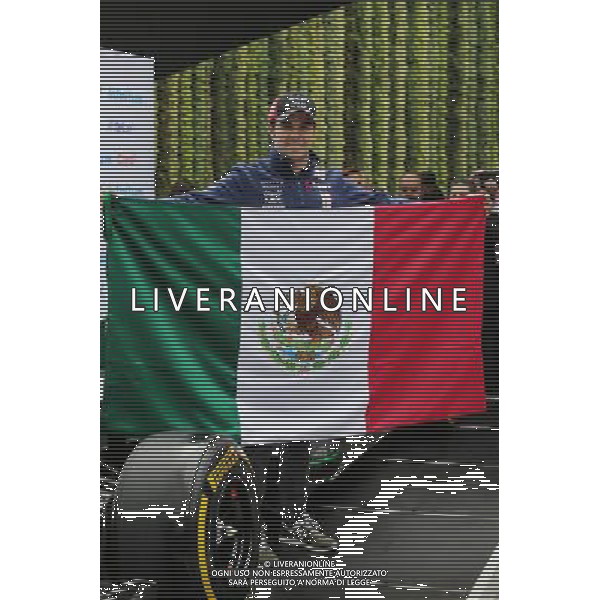 Sergio Perez (MEX) Sahara Force India F1 at an America Movil Press Conference. 25.10.2017 Formula 1 World Championship, Rd 18, Mexican Grand Prix, Mexico City, Mexico, Preparation Day. / AGENZIA ALDO LIVERANI SAS - ITALY ONLY EDITORIAL USE ONLY