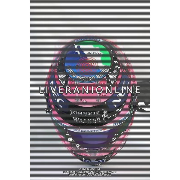 The helmet of Sergio Perez (MEX) Sahara Force India F1. 25.10.2017. Formula 1 World Championship, Rd 18, Mexican Grand Prix, Mexico City, Mexico, Preparation Day. / AGENZIA ALDO LIVERANI SAS - ITALY ONLY EDITORIAL USE ONLY