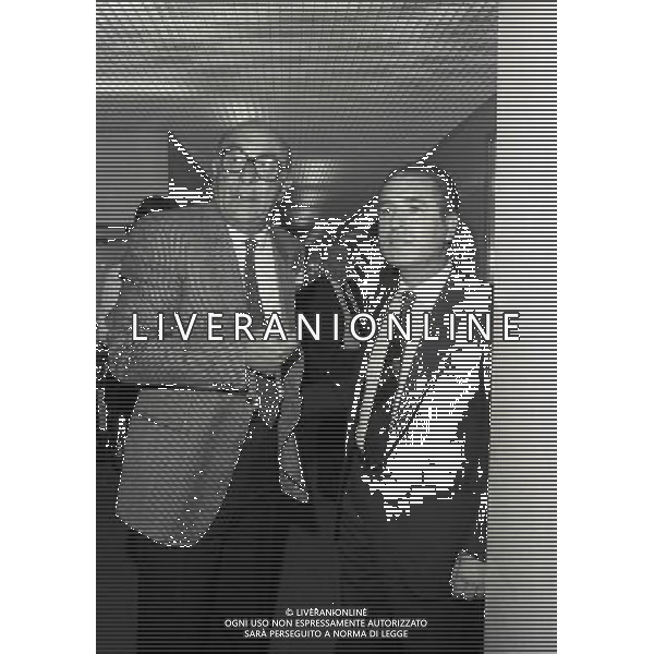 1985 MILANO LEGA CALCIO INCONTRO PRESIDENTI SERIE A E SERIE B NELLA FOTO VINCENZO MATARRESE CON TINO GUIDOTTI AG ALDO LIVERANI SAS