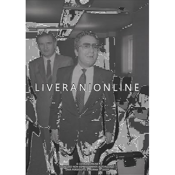 1985 MILANO LEGA CALCIO INCONTRO PRESIDENTI SERIE A E SERIE B NELLA FOTO ANTONIO MATARRESE AG ALDO LIVERANI SAS