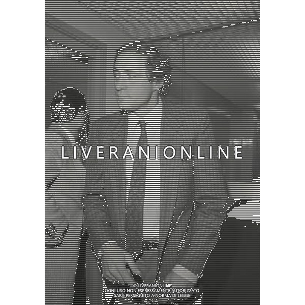 1985 MILANO LEGA CALCIO INCONTRO PRESIDENTI SERIE A E SERIE B NELLA FOTO GIORGIO CHINAGLIA AG ALDO LIVERANI SAS