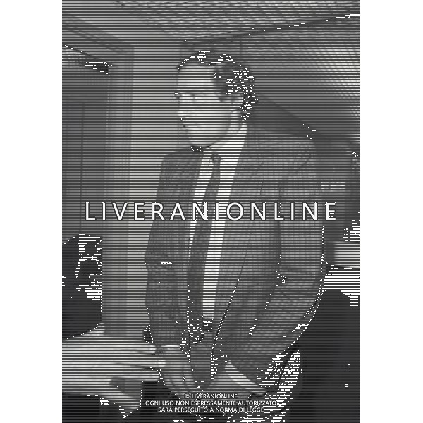 1985 MILANO LEGA CALCIO INCONTRO PRESIDENTI SERIE A E SERIE B NELLA FOTO GIORGIO CHINAGLIA AG ALDO LIVERANI SAS