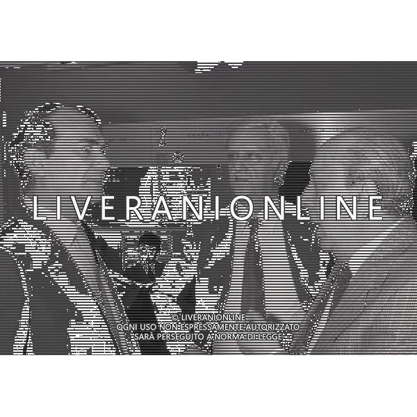 1985 MILANO LEGA CALCIO INCONTRO PRESIDENTI SERIE A E SERIE B NELLA FOTO ERNESTO PELLEGRINI AG ALDO LIVERANI SAS