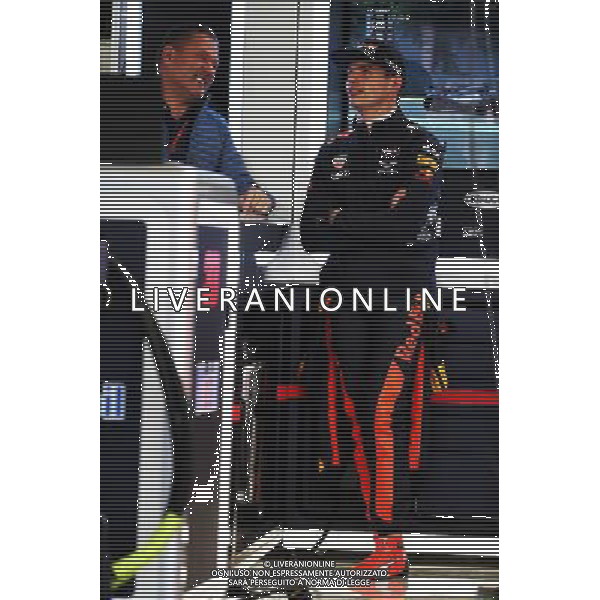 Max Verstappen (NLD) Red Bull Racing (Right) with his father Jos Verstappen (NLD). 27.10.2017. Formula 1 World Championship, Rd 18, Mexican Grand Prix, Mexico City, Mexico, Practice Day. / AGENZIA ALDO LIVERANI SAS - ITALY ONLY EDITORIAL USE ONLY - 27.10.2017 GP F1 World Championship, Citta\' del Messico - Prove Libere