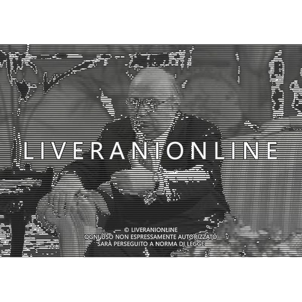 MILANO 1984 -TRASMISSIONE TELEVISIVA DI RETE 4 NELLA FOTO GIOVANNI SPADOLINI AG ALDO LIVERANI SAS